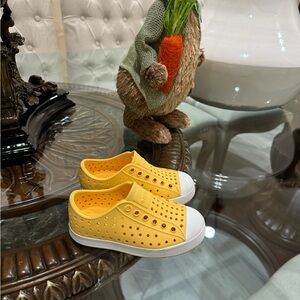 Native Kids Yellow Slip-On Shoes